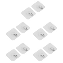 Strong Transparent Suction Cup Sucker Wall Hooks Hanger for Kitchen Bathroom Home (10)