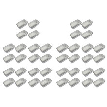 40 StüCk Aluminium Legierung Laib Zinn Rechteckige Antihaft Brot Form Brot Laib Pfannen Back Werkzeuge KüChe Essbar Bar ZubehöR