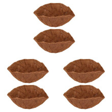 14 Inch Liner for Planters, 6PCS Round Replacement Plant Basket Liners Natural Fiber Liner for Hanging Basket