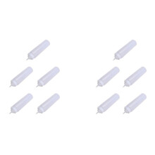 10X 250ml White Transparent Plastic Sauce Squeeze Bottle Dispenser with Cap
