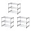 3X Stackable Small Shoe Rack, Entryway, Hallway and Closet Space Saving Storage and Organization (3-Tier, Black) 1