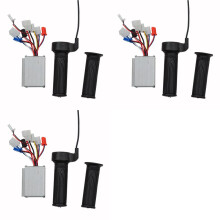 3X Electric Bike Scooter Accessories Motor Brushed Controller & Throttle Twist Grip 24V 250W
