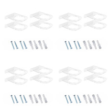 16 Pack Basketball Holder Wall Mount Acrylic Football Display Rack Invisible Clear Holder Shelf