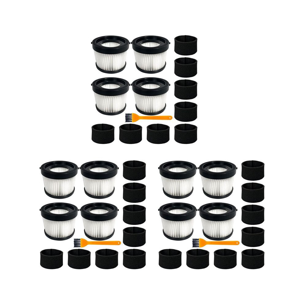 12Pack Dcv5011h Hepa Filter For Dcv501hb Cordless Handheld Vacuum, With 8 Foam Sleeve Filters & 3 Brush 4711824172908