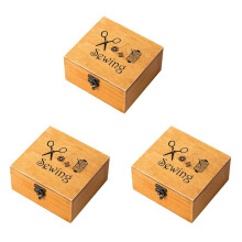 3X NäHkasten Aus Holz NäHen ZubehöR ZubehöR Kit Work Box zum Ausbessern