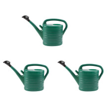 3X Gieter met Groene 10 Liter 2 Gallons Tuinbloem Waterfles Gieter met Handvat Lange Mond
