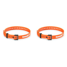 2X Rhinowalk Cinta Elástica de Plástico TPU com Clipe de Segurança, Cinta de Carga de Borracha Compacta, Cinta de Alta Resistência Laranja