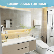 2X Commercial Paper Towel Dispenser Wall Mount with Key Pack No Drilling or Screws Install for Bathroom Restroom Kitchen