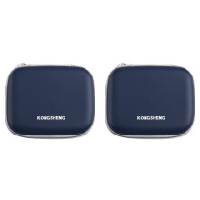 2X KONGSHENG 10-Gaats Mondharmonica Draagtas, Ritsvak voor Mondharmonica, Opbergtas voor Mondharmonica'S, Geschikt voor 3 Mondharmonica'S