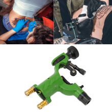 Portable Aluminum Alloy Tattoo Machine – Green, 72g, 9cm
