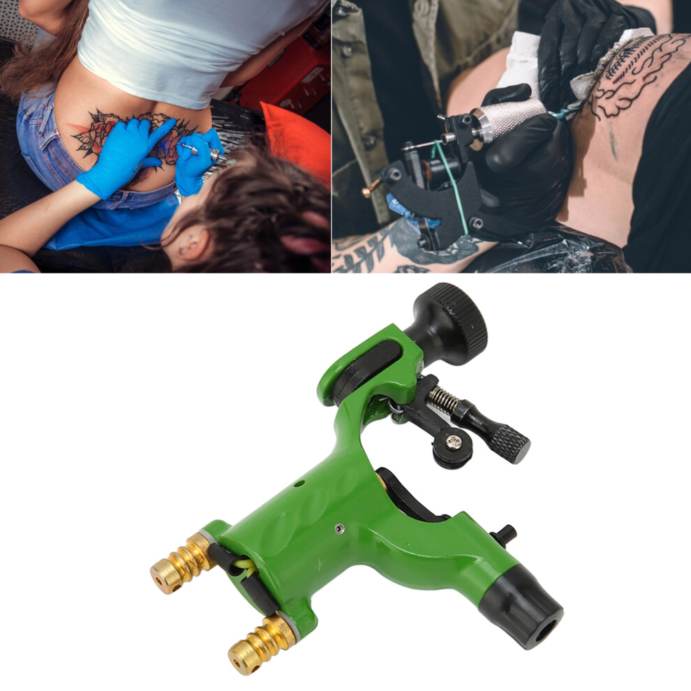 Green Portable Aluminum Alloy Tattoo Machine Â 72G, 9Cm