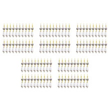 100 Pièces Bricolage Transparent Larme Lustre Pendentif Pièces Perles, Lustre Suspension Décoration