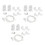 3 Set Replacement Roller Blind No Drilling 17 mm Roller Blind Holder Window Double Roller Blind Clamp Holder Chain Hoist 1