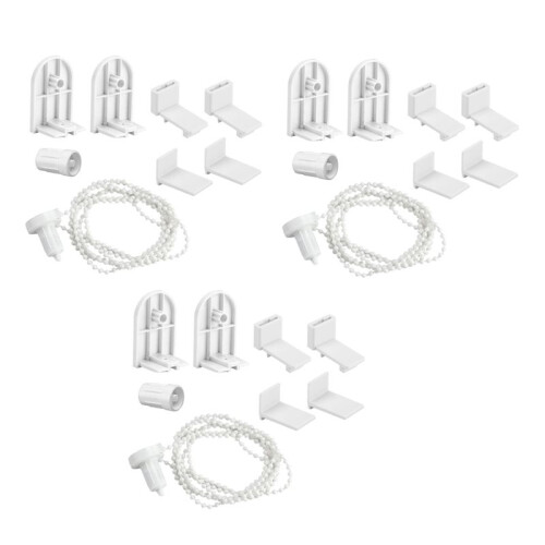 3 Set Replacement Roller Blind No Drilling 17 mm Roller Blind Holder Window Double Roller Blind Clamp Holder Chain Hoist