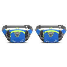 2X YING LANG Waterproof Nylon Hiking Fanny Waist Pack Sports Bum Waist Bag Cycling Running Fishing Hiking Waist Bag