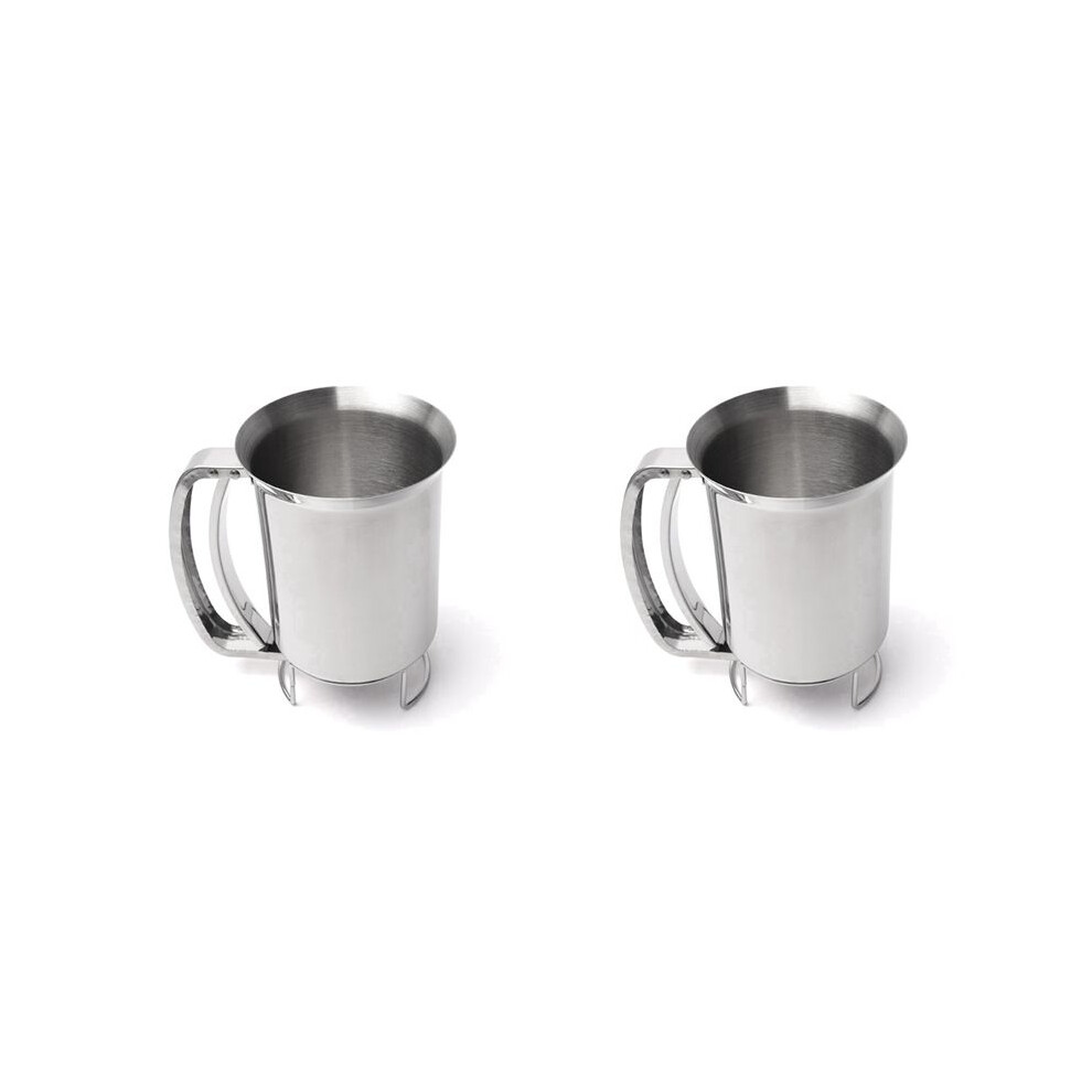 2X Handheld Stainless Steel Batter Dispenser Cake Cupcake Dough Dispensers Kitchen Tool Baking Flour Paste Funnel 4712858451182