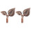 20 X Iron Leaf Shaped Curtain Tie Backs Holders Wall Hooks Home Decor, Red Bronze 6