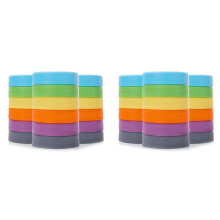 36Pcs Plastic Regular Mouth Jar Lids for , Kerr and More with Rings - Colored Plastic Storage Cap