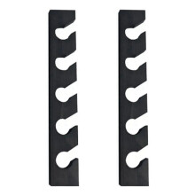 2X Wooden Hat Hanger for Baseball Cap Home Decor Space-Saving Wooden Organizer with Display Shelf Black