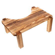 Small Wooden Bathroom Step Stool with NonSlip Safe Design for Adults and Kids Home Use