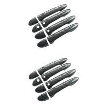 16x Garniture de Couvercle de PoignéE de Porte en Fibre de Carbone Sport pour  2 3 6 CX-3 CX-5 CX-9 (avec Trous Sans Clé)