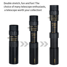 10st Metall 10-300X40 Zoom HD Single-Tube Telescope Long Range Portable Professional Telescope Monocular för Outdoor Jakt