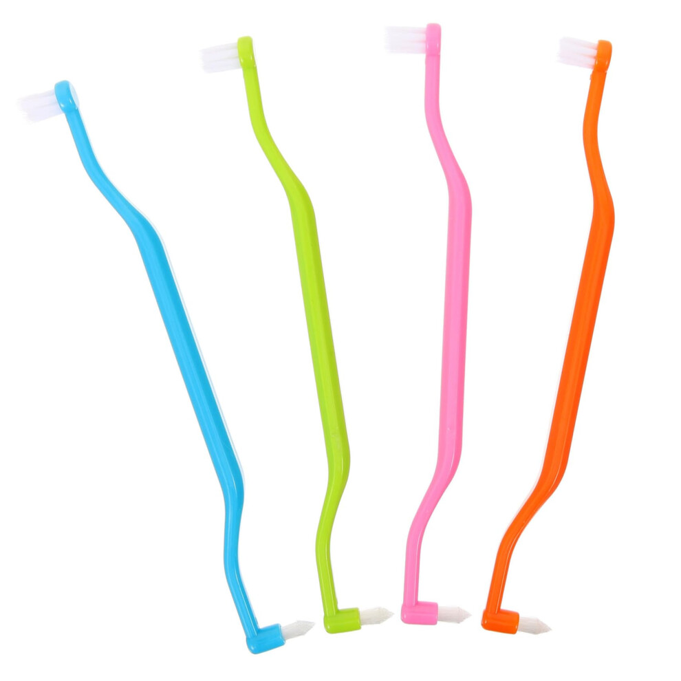 4pcs DoubleEnded Interdental Brushes for Braces and Travel, Compact Easy Grip Design