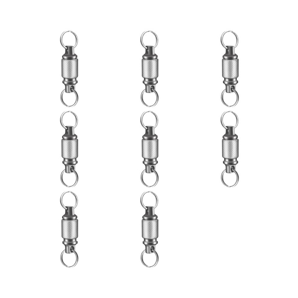 8X Titanium Quick Release Keychain,Detachable Key Ring Pull Apart Keychain,Key Holder Accessory For Bag/Purse/Belt 4713642544110