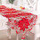 2X Corredor de Mesa de Natal, Toalhas de Mesa Bordadas com Folha de Azevinho Poinsétia para Decorações de Natal 15 X 70 Polegadas 6