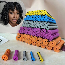 200pcs Perm Rods Set for Natural Hair Plastic Cold Wave Rods Hair Rollers for Long Short Hair Curling Rods Perms Rods