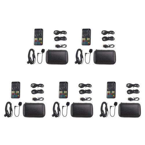5X Voice Changer Handheld Microphone Voice Changer with Sound Multifunctional Effects Machine for Phone// (I9)