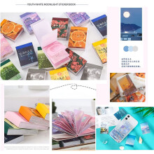 450 StüCk Washi Sticker ÄSthetisches Aufkleber-Set, Zitat-Aufkleber für Sammelalbum, Tagebuch, Vintage-Aufkleber, Sammelalbum-Aufkleber B