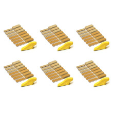 420-Teiliges Schleifpapier-Set, 3,5 X 2,5 cm Handschleifblock für Nasses, Trockenes Klettband, Aluminiumoxid, Körnung 80 Bis 600, für Holzhandwerk