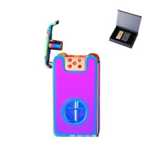 Voice Controlled Lighter with Windproof Arc Flame, Visible Fuel Window, Rechargeable TypeC Camping Use