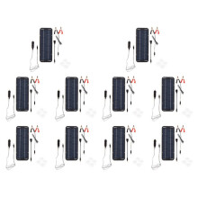 10X 12V 30W Portable Panneau Solaire Voiture Bateau Puissance Panneau Solaire Chargeur de Batterie Mainteneur pour Voiture Moto Tracteur Bateau RV