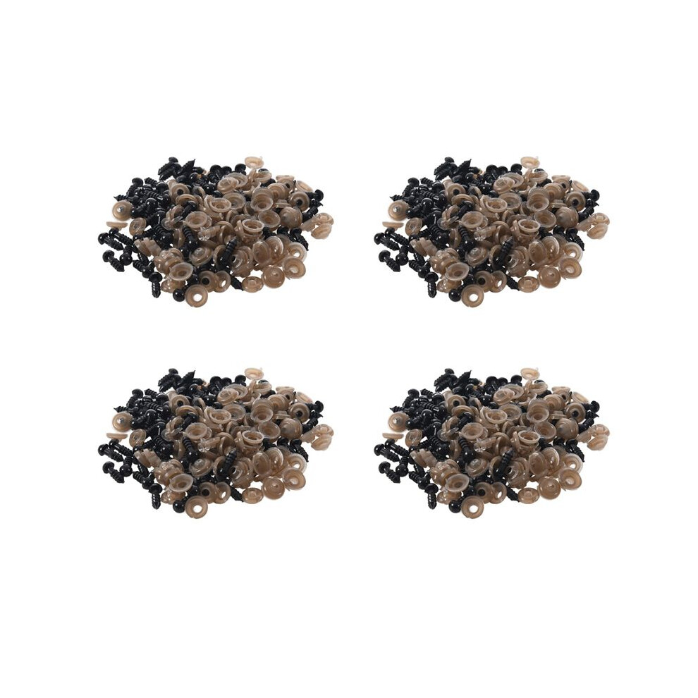 400Pcs 6Mm Black Plastic Safety Eye Washers For Teddy Toy Eyes Puppet Doll 6032337715887