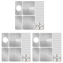 36-Pack Hinge Repair Kit - Cabinet Door Hinge Repair Plate Hinge Fixing Plate for Kitchen Cupboard Door Locker Cabinet
