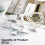 3 Set Replacement Roller Blind No Drilling 17 mm Roller Blind Holder Window Double Roller Blind Clamp Holder Chain Hoist 5