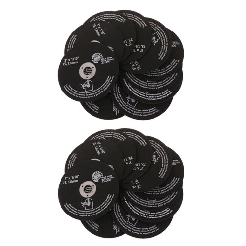 30 Peças 3 Polegadas 75mm Disco de Corte Resina Disco de Corte Fibra Serra Circular Lâminas para Corte de Metal 75X1.6X10mm