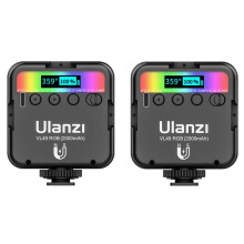 2X Ulanzi VL49 RGB LED Fill Light Portable Multi-Function 2500K-9000K Pocket Camera Fill Light Live Photography Lighting