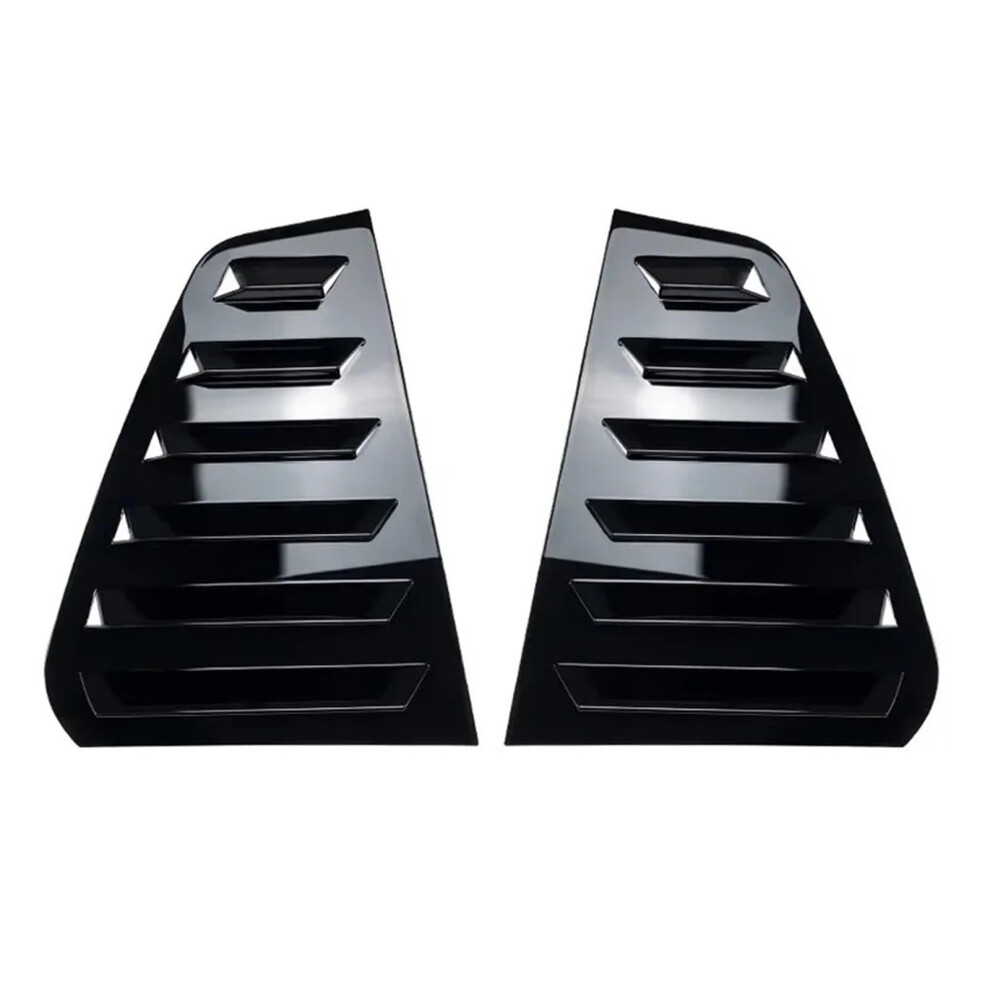 Car Rear Window Louvers For Golf 7 R Mk7 7.5 20132020 Glossy Sporty Styling And Privacy Trim Black 9330225071778