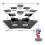 2X 10 Tier Acrylic Display Stand, Acrylic Riser Display Stand Perfume Holder, Riser Display Shelf Multilevel Stands 10