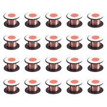 20 Pcs 0.1Mm Diametre Cuivre Soudure une Souder Emaille Bobine Fil