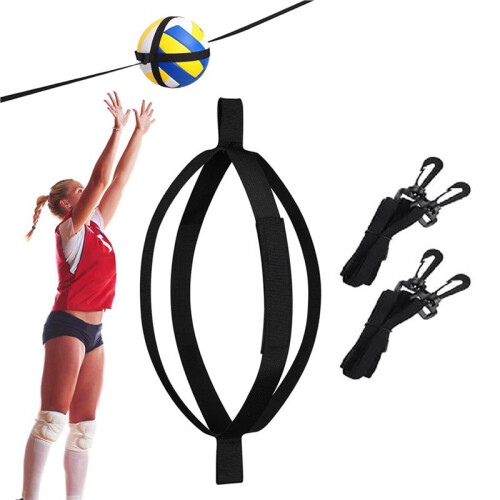 3X Volleyball Spike Hitting Serving Trainer, Adjustable Volleyball Training Belt Bouncing Trainer