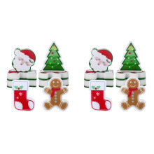 16 Pcs Christmas Sponges Kitchen Dual Sided Dish Sponges for Washing Dishes Santa Christmas Tree Gingerbread