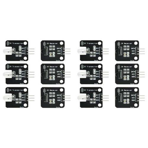 6X 38Khz Ir Receiver Ir Transmitter Sensor Module Kit IR Digital 38KHz Infrared Receiver Module Infrared Sensor Module