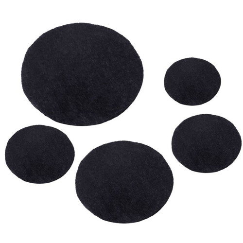 Black Adhesive Back  Sheets Fabric Sticky Back Sheets Self-Adhesive Durable and Water Resistant, 50 PCS 2