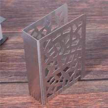 5X Napkin Holder Stainless Steel Tabletop Napkin Holder Paper Towel Rack Metal Upright Napkin Holder