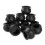 96Pcs  Black Cauldron with Handle Halloween  Witch Cauldron Halloween Pot Candy Holder for Halloween 2