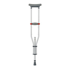 Folding Aluminum Alloy Underarm Crutches Lightweight Compact Support for Elderly Travel
